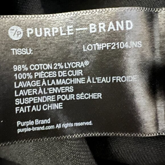 Purple Brand P002 Jeans NWT Men’s Size 38 Black Slim Fit Mid Rise Dropped Leg - Picture 11 of 16